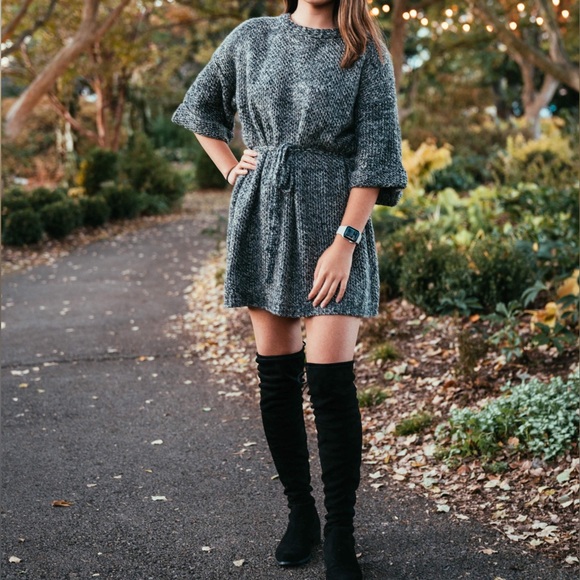 Knit Sweater Dress - Picture 2 of 6